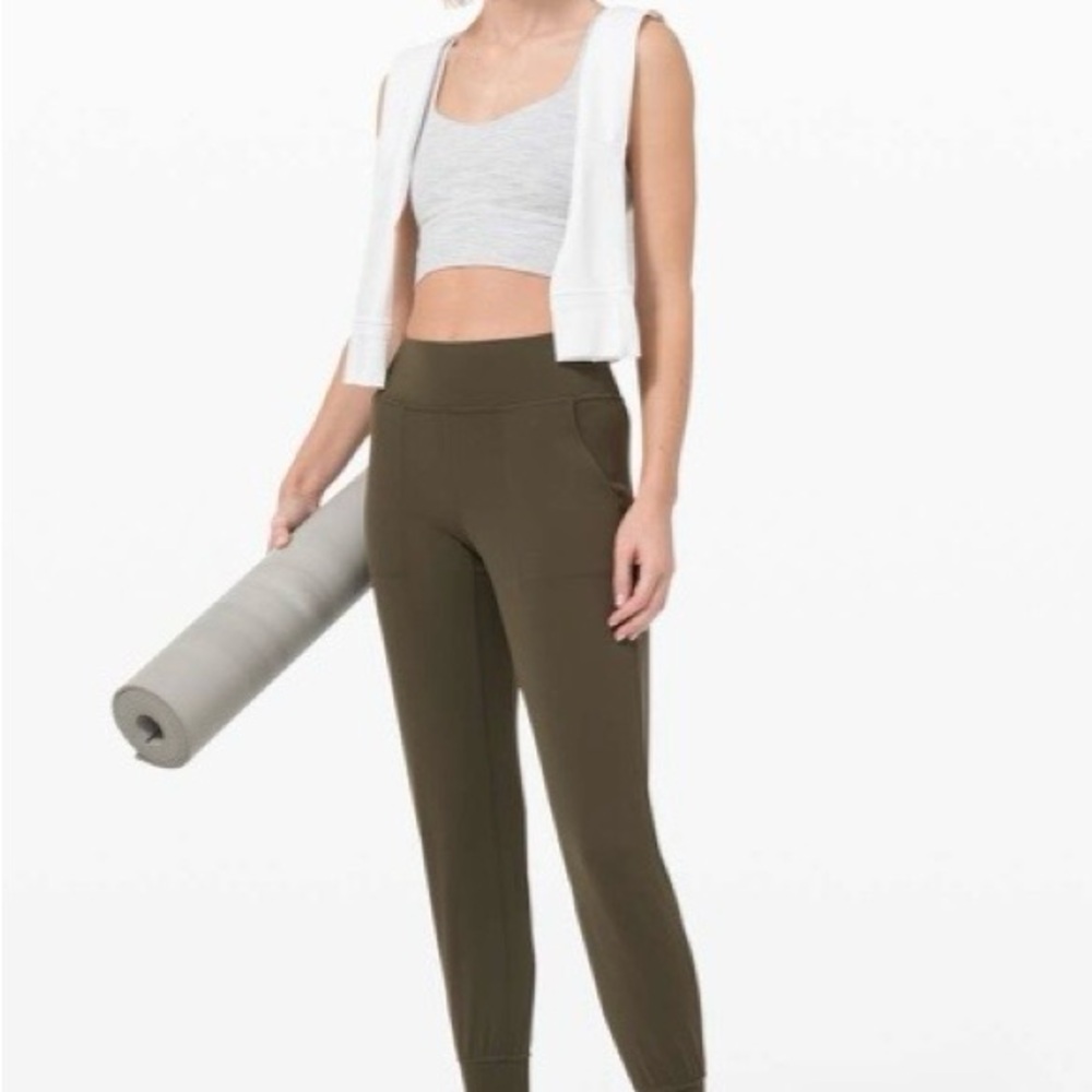 SOLD/Lululemon Athletica Dark Olive Joggers